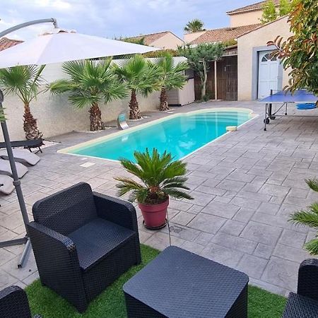 Villa Piscine De La Garrigue Florensac 외부 사진